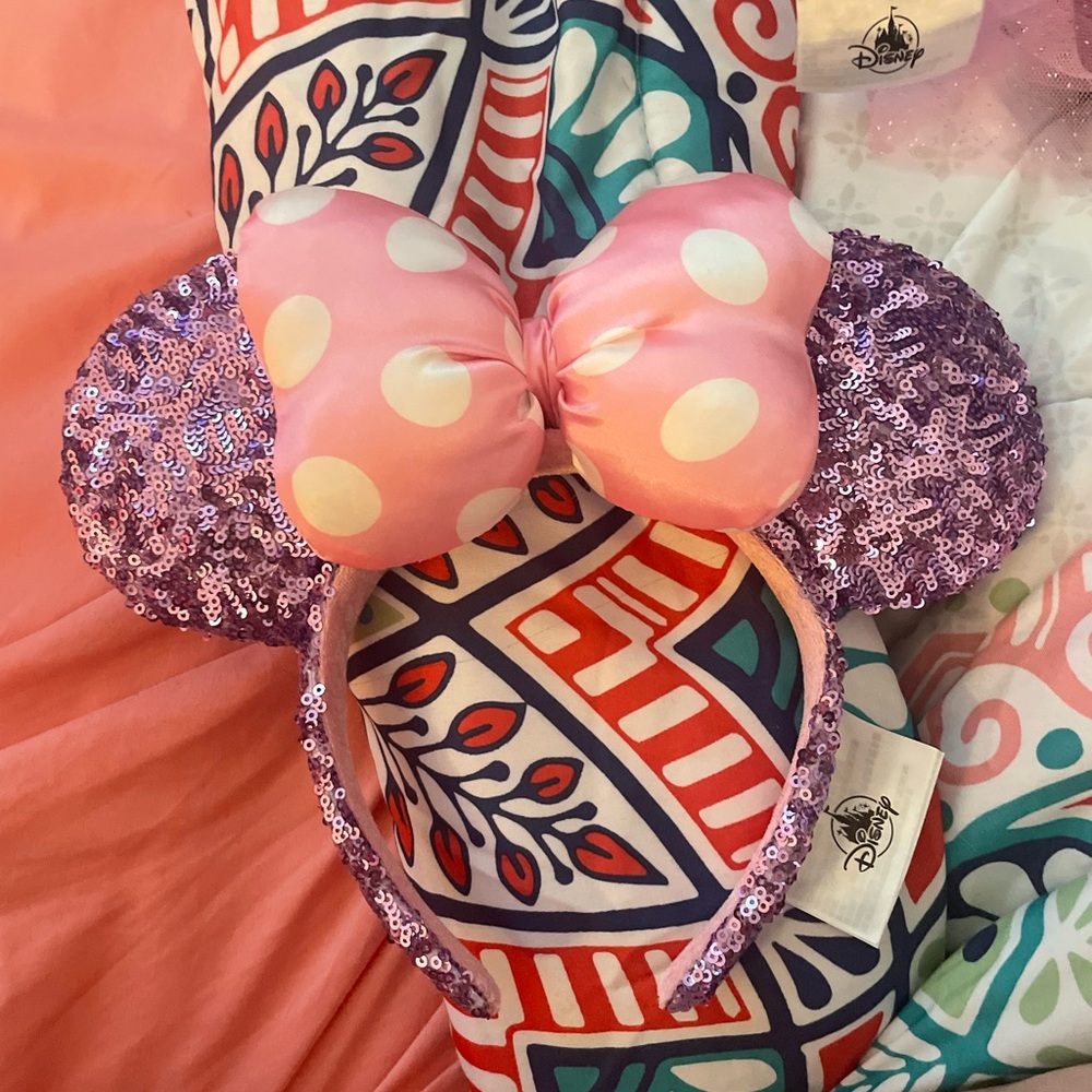 Pink and Purple Minnie Ears